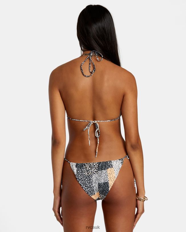 multi Patchwork Triangle Bikini Top Women L888X1216 RVCA Swim