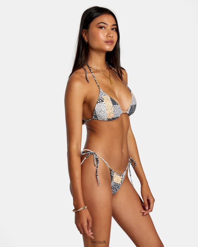 multi Patchwork Triangle Bikini Top Women L888X1216 RVCA Swim