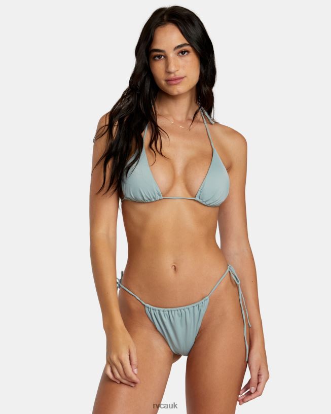 shale Solid Halter Triangle Bikini Top Women L888X1099 RVCA Swim