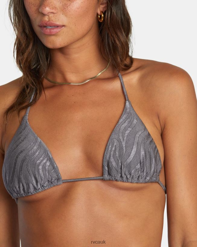 shark Feral Slide Triangle Bikini Top Women L888X1612 RVCA Swim