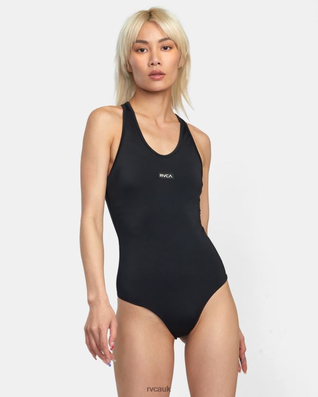black VA Essential One-Piece Swimsuit Women L888X1309 RVCA Swim